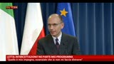 16/05/2013 - Letta. intercettazioni, no parte mio programma
