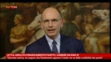 31/05/2013 - Finanziamento pubblico ai partiti: Letta e Quagliariello