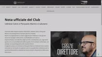 Udinese, ufficiale l'addio di Marino
