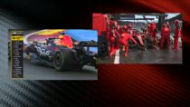 Leclerc, collisione sfiorata ai box: il replay
