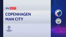 Copenaghen-Man City 1-3: gol e highlights