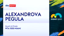 WTA Miami, Alexandrova-Pegula 3-6, 6-4, 6-4: highlights