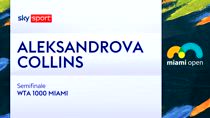 Wta Miami, Collins-Alexandrova 6-3, 6-2: highlights