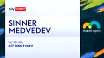 ATP Miami: Sinner-Medvedev 6-1, 6-2. Highlights