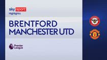 Brentford-Manchester United 1-1: gol e highlights