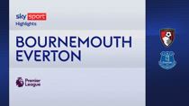 Bournemouth-Everton 2-1: gol e highlights