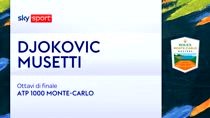 ATP Monte-Carlo: Djokovic-Musetti 7-5, 6-3. Highlights