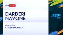 ATP Bucarest, Navone-Darderi 6-2, 6-3. Highlights