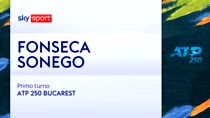 ATP Bucarest, Fonseca-Sonego 7-6, 7-5: gli highlights