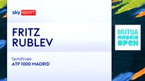 Madrid, Rublev in finale: eliminato Fritz. Gli highlights