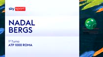 ATP Roma: Nadal-Bergs 4-6, 6-3, 6-4. Highlights