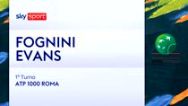 ATP Roma: Fognini-Evans 6-4, 3-6, 6-2. Highlights