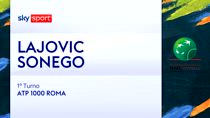 Atp Roma, Sonego-Lajovic 3-6,7-6,3-6: highlights