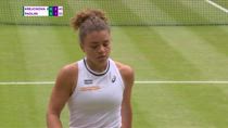 Wimbledon, che lungolinea di Paolini contro Krejcikova