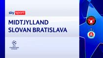 Midtjylland-Slovan Bratislava 1-1: gol e highlights