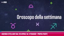 VIDEO Agenda stellare dal 28 aprile al 4 maggio-Prima parte