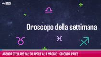 VIDEO Agenda stellare dal 28aprile al 4maggio-seconda parte