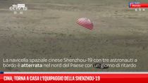Cina, torna a casa l’equipaggio della Shenzhou-19  
