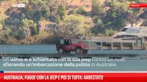 Australia, fugge con la jeep e poi si tuffa: arrestato