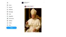 Foto fake Trump Papa scatena biasimo e indignazione sul web