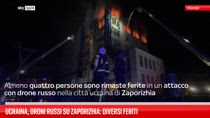 Ucraina, droni russi su Zaporizhia: diversi feriti