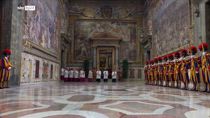 I cardinali in processione verso la Cappella Sistina
