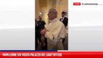 Papa Leone XIV visita Palazzo del Sant'Uffizio
