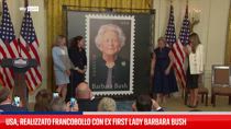 Usa, realizzato francobollo con ex first lady Barbara Bush