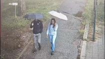 Immagini della camminata nel parco dell'evaso e donna uccisa