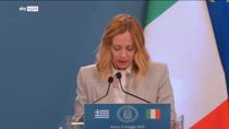 Meloni, vertice Italia Grecia: Palestina e Israele due stati