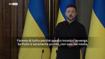 Zelensky: sono pronto a incontrare Putin, abbiamo invitato anche Trump