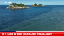 Rio de Janeiro, comparsa grande macchia scura sulla costa