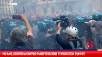 Milano, scontri a contro-manifestazione Remigration Summit