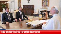 Papa Leone XIV incontra in Vaticano J.D. Vance e Marco Rubio