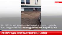 Maltempo Francia, sommersa città costiera Le Lavandou