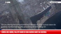 Corea del Nord, fallito varo di una nuova nave da guerra