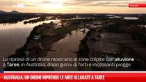 Australia, un drone riprende le aree allagate a Taree