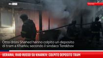 Ucraina, raid russo su Kharkiv: colpito deposito tram