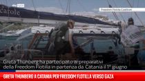 Greta Thunberg a Catania per Freedom Flotilla verso Gaza