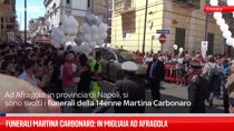 Funerali Martina Carbonaro: in migliaia ad Afragola