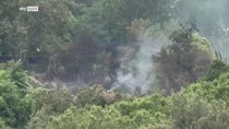 Roma, incendio a Monte Mario: in azione i vigili del fuoco