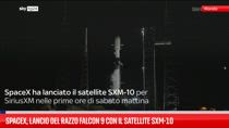 SpaceX, lancio del razzo Falcon 9 con il satellite SXM-10