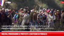 Bolivia, proseguono le proteste a sostegno di Morales
