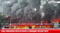 Cina, parcheggio moto in fiamme a Chongqing: nessun ferito