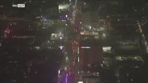 Los Angeles, protesta contro agenti ICE davanti a hotel