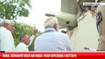 India, schianto volo Air India: Modi ispeziona i rottami