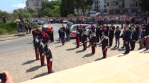 Carabiniere ucciso, funerali solenni a Ostuni con Mattarella