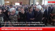 Mattarella a Ostuni per i funerali del carabiniere ucciso 