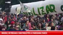 Brasile, in migliaia a San Paolo per la Marijuana March