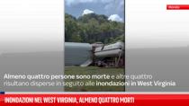 Inondazioni nel West Virginia, almeno quattro morti